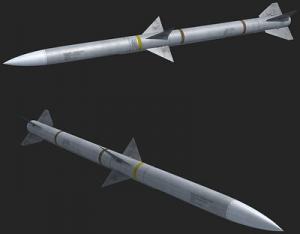 Вид ракеты воздушного боя средней дальности AIM-120 C5