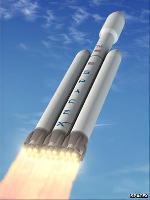Falcon 9-Heavy должна сделать свой первый дебют в 2013 году.