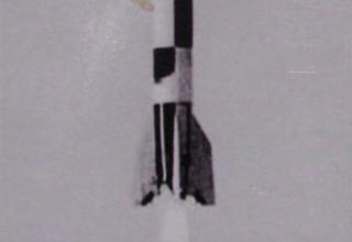 Фотография первой из трёх ракет ФАУ-2, запущенной в рамках операции 