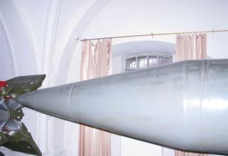 Вид носовой части макета ракеты Р-11 ФМ