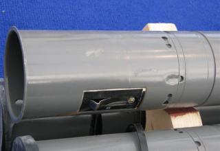 Элемент конструкции макета неуправляемой авиационной ракеты С-8ОФП (в четырех экземплярах) ©С.В. Гуров (г.Тула)