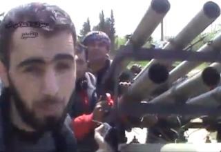 Установка для НАР С-5. Опубл. в апреле 2013. http://brown-moses.blogspot.ru/2013/04/video-shows-syrian-rebels-claiming-to.html