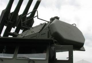 Демонстрационный вариант самоходной огневой установки СОУ 9А317Э из состава ЗРК 