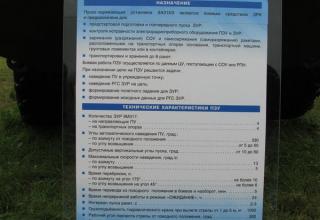 Штендер по пуско-заряжающей установке из состава ЗРК 