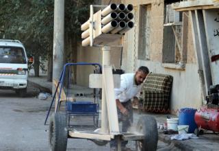 Окрестности Jubaila - северовосточного города Deir Ezzor. 11.10.2013 г. Фото: AFP. http://www.haveeru.com.mv/world/51708