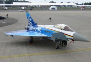 Die Luftwaffe feiert ihren 60. Gründungstag. Eurofighter (Foto: K. Schwarz). www.flugrevue.de