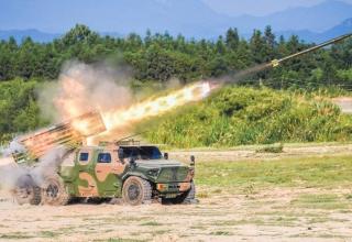Вариант боевой машины для стрельбы РС калибра 122 мм (Китай)