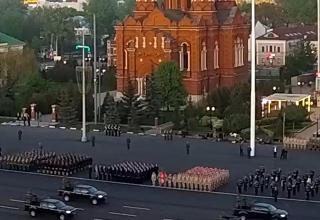 Вечерняя репетиция Парада Победы в ознаменование 79-й годовщины Победы в Великой Отечественной войне (1941-1945 годов) в Городе-Герое Туле