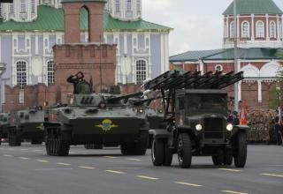 Генеральная репетиция Парада Победы в ознаменование 79-й годовщины Победы в Великой Отечественной войне (1941-1945 годов) в Городе-Герое Туле (ОБНОВЛЕНО 08.05.2024 г.)