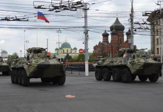 Генеральная репетиция Парада Победы в ознаменование 79-й годовщины Победы в Великой Отечественной войне (1941-1945 годов) в Городе-Герое Туле (ОБНОВЛЕНО 08.05.2024 г.)