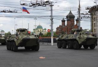 Генеральная репетиция Парада Победы в ознаменование 79-й годовщины Победы в Великой Отечественной войне (1941-1945 годов) в Городе-Герое Туле (ОБНОВЛЕНО 08.05.2024 г.) (СКАЧАТЬ ФОТОГРАФИИ)