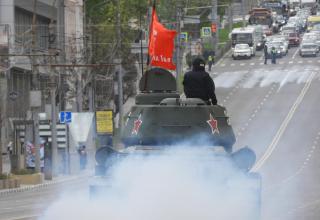 Генеральная репетиция Парада Победы в ознаменование 79-й годовщины Победы в Великой Отечественной войне (1941-1945 годов) в Городе-Герое Туле (ОБНОВЛЕНО 08.05.2024 г.) (СКАЧАТЬ ФОТОГРАФИИ)