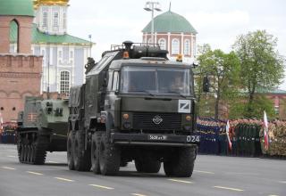 Имитация буксировки боевой машины