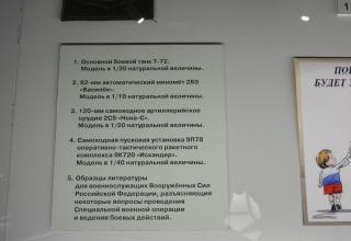 Из экспозиций Военно-исторического музея артиллерии, инженерных войск и войск связи, посвящённых СВО